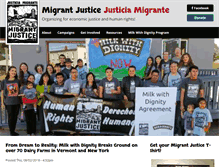 Tablet Screenshot of migrantjustice.net